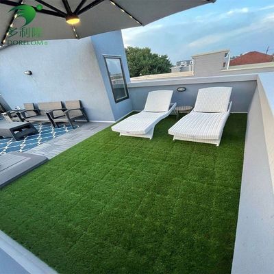 طراحی متقابل چمن مصنوعی تجاری 3/8 اینچ اندازه گیری DIY پالتو چمن چمن