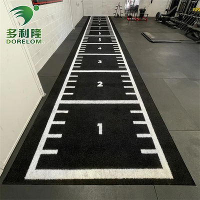 شماره های نشان داده شده Dorelom PE Gym فرش چمن مصنوعی برای تمرینات تناسب اندام و مسیر اسنید