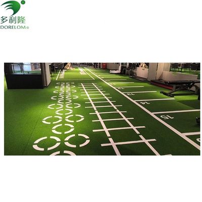 اندازه 3/16 اینچ 15-35mm نشان دادن چمن مصنوعی سبز برای کف ورزشگاه فرش پلاستیکی
